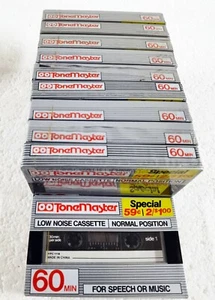 10 ToneMaster 60 Min Cassette Tape Normal Position Low noise - Picture 1 of 2