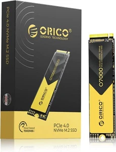 ORICO M2 SSD 1TB, NVMe SSD M.2 with Heatsink, PCIe 4.0 x 4, up to 7000MB/s, S - Picture 1 of 8
