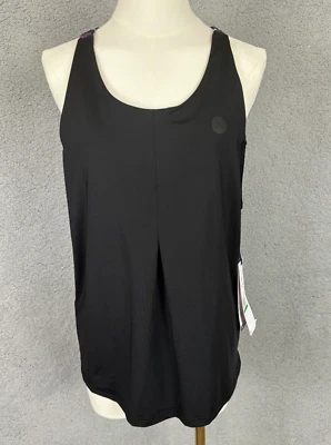 Camiseta sin mangas FILA Tie Breaker doble capa espalda deportiva negra grande nueva con etiquetas. Foto 1 de 4