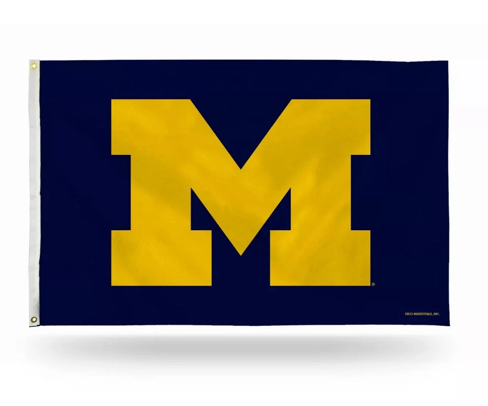 Michigan Wolverines Official NCAA 3ftx5ft Banner Flag by Rico Industries