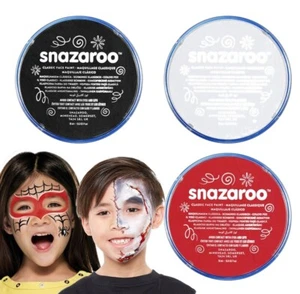 Snazaroo Face Paint Bundle Halloween Red & White & Black Fancy Dress Costume - Picture 1 of 1