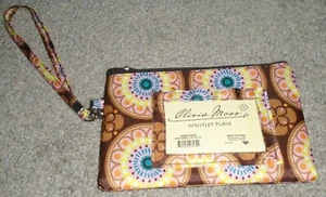 Olivia Moss Wristlet Purse with ID Pocket 7 1/4" x 4 3/4" Boho Medallion NWT - Picture 1 of 6