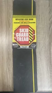 SKID GUARD 6 in. W X 24 in. L Black/Yellow Stair Tread New - Picture 1 of 2