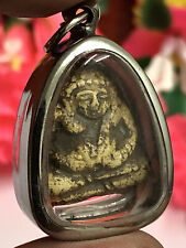 Old Phra Sungkajai Thai Buddha Amulet Magic Pendant Charm Talisman Wealthy  K713