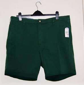 NWT Nautica Men's Forest Green Flat Front Classic Fit Deck Shorts sz 40 - Picture 1 of 15