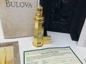 Bulova Miniature Clock Montauk Lighthouse B0010 Collectable LIMITED EDITION 1044 - Picture 1 of 13
