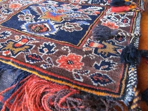 Vintage Handmade Afghan Carpet Saddle Bags - Picture 1 of 6