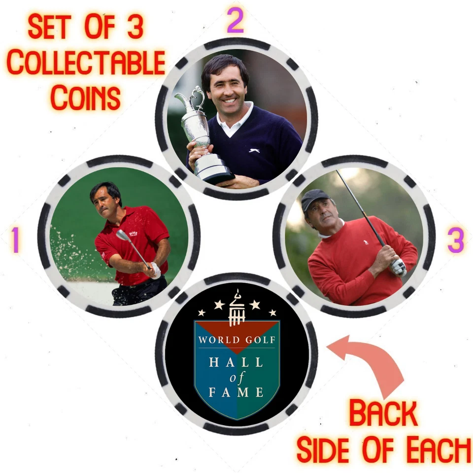SEVE BALLESTEROS - WORLD GOLF HALL OF FAME - COLLECTABLE COIN SET - Image 1 of 2