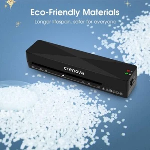 Máquina laminadora Crenova A4 9 pulgadas térmica y fría calentamiento rápido - Imagen 1 de 7