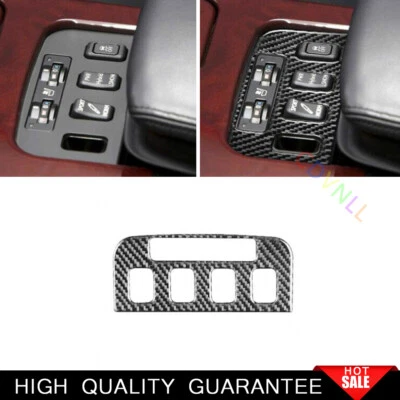 Painel de botão de ajuste de assento de fibra de carbono real para Lexus GS350 450h 2007-2011 - Imagem 1 de 4