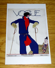 VOGUE - MAGAZINE COVER POSTCARD - HOLIDAY - 15TH DECEMBER 1927