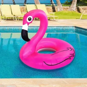 Giant Pink Flamingo Pool Float inflable 4 FT WIDE Blow Up Raft -Big Mouth Toys - Imagen 1 de 5