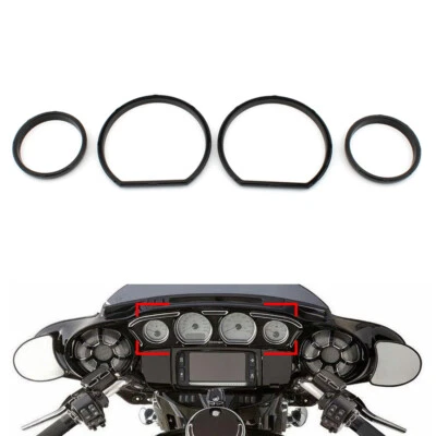 Instrument Board Gauge Bezel Kit Fit For Harley Touring Electra Glide 2014-2023 - Image 1 of 4