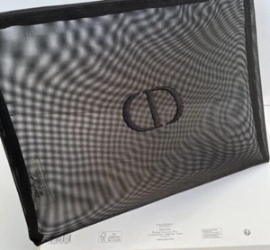 Christian Dior Pouch BLACK novelty logo VIP  mesh summer NEW JAPAN gift - Picture 1 of 5