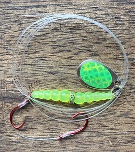 SAVAGE STRIKE  - OLD SCHOOL JEWEL - 2 Hook Wedding Ring - Kokanee/Trout - 2 PACK - Picture 1 of 3