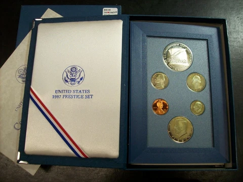 1987 U.S. Mint Prestige Proof Set w/ case, box & COA       SN4349 Cover