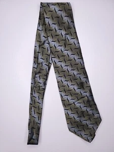Guy Laroche Mens Formal Necktie 62"Lx3.75"W Green/Blue Neck Tie - Picture 1 of 4