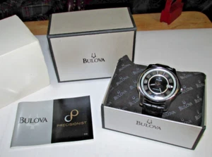 Bulova mens watch New Battery C877648 PRECISIONIST, BOX, PAPERS, PRE-OWNED - Picture 1 of 9