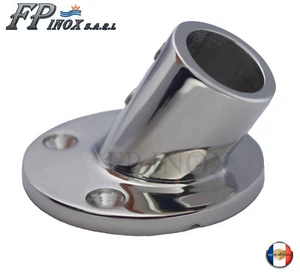 Sockel (Plattenspieler) 60° rund 25mm Edelstahl 316 - A4-- - Bild 1 von 1