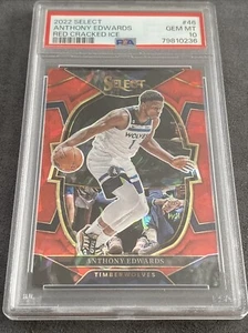 Seleccionar Anthony Edwards Red Cracked Ice 2022 #46 PSA 10💎 - Imagen 1 de 2