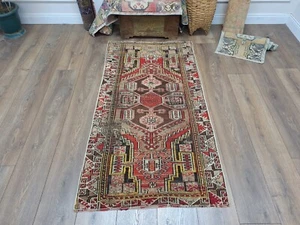3.2x5.8ft  Red Rug, Vintage Rug, Oushak Rug, Bedroom Area Rug, Bohemian Area Rug - Picture 1 of 10