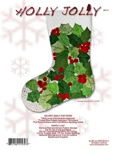 Holly Jolly Weihnachten Strumpf Quilt Muster - Bild 1 von 2
