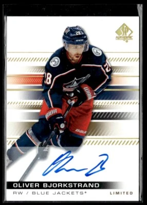 2019-20 SP Authentic auto Oliver Bjorkstrand Auto #2 H4R4M - Image 1 of 2