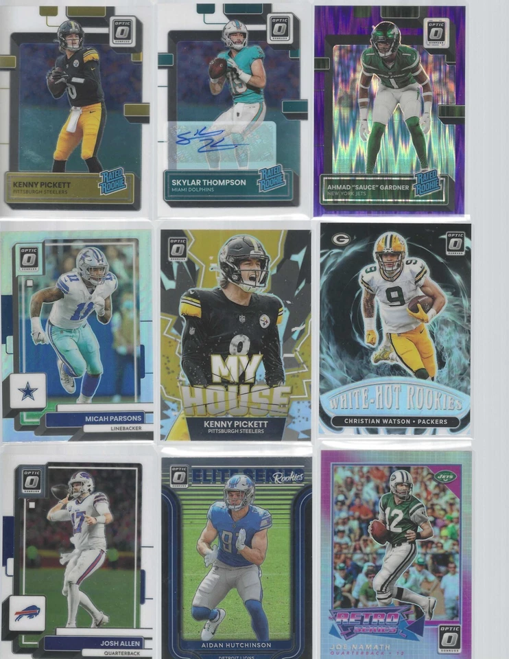 2022 Donruss Optic Football - Color Variations - RC - Inserts - Stars - PYC - Image 1 of 1