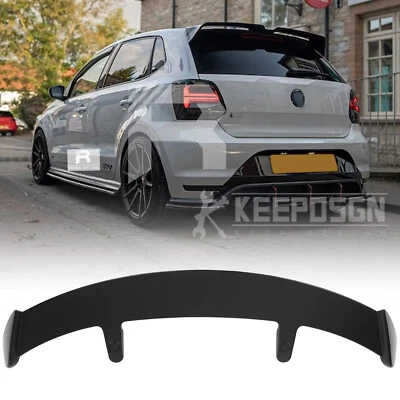 For Volkswagen VW Polo MK5 6C/6R 52" Rear Spoiler Wing Roof Spoiler Matte Black Foto 1 de 4