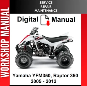 YAMAHA YFM350 RAPTOR 350 2005 - 2012 SERVICE REPAIR SHOP MANUAL - Bild 1 von 1