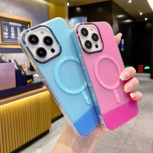 Shockproof For iPhone 15 14 13 11 Pro Max Case Cover Protector Frosting Magnetic - Picture 1 of 11