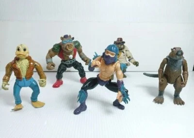 Teenage Mutant Ninja Turtles Vintage 1988 - 1990 TMNT LOT OF 5 Action Figures - Image 1 of 4