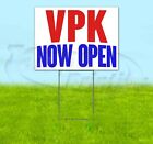Vpk Now Open Yard Sign Corrugated Plastic Bandit Lawn Decorations