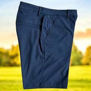 Pantalones Cortos de Golf Hickey Freeman Performance Para Hombre Talla 30 Azul (8 1/2" Entrepierna) 9" Informales - Imagen 1 de 7