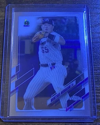 Munetaka Murakami 2021 Topps Chrome NPB Baseball #92 Tokyo Yakult Swallows (SS) - Image 1 of 2