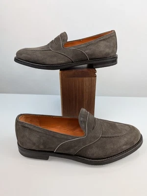 Andrea Ventura Firenze Sailor Brown Suede Loafers Slip On Shoes Men Size 8.5 - image 1 of 4