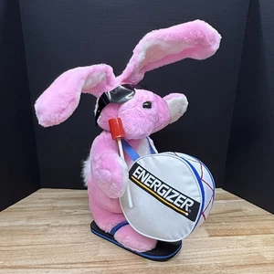 1989 Energizer Bunny 22" Plush Drum Sunglasses Flip Flops Pink Toy Animal Fair - Picture 1 of 9