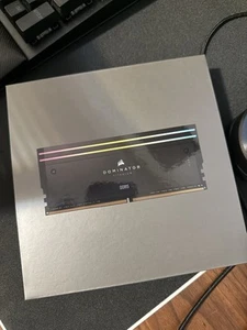 CORSAIR DOMINATOR TITANIUM 48GB (2 x 24GB) DDR5 8000MTs CL38 DIMM RGB Memory - Picture 1 of 3