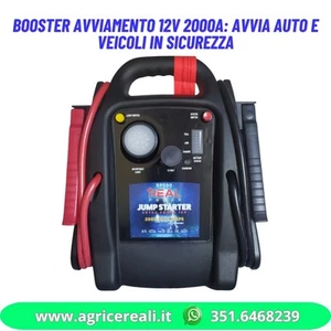 Avviatore booster per auto professionale 12v 2000 A - Foto 1 di 1