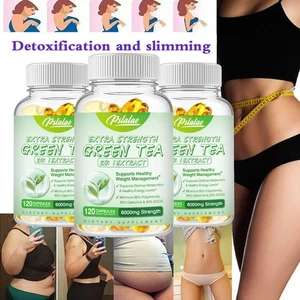 Extra Strength Green Tea 20:1 Extract 6000mg - Weight Loss, Normal Glucose Level - Picture 1 of 13