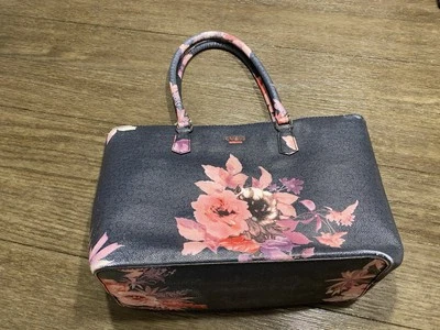 GUESS Black Floral Purse - Image 1 of 4