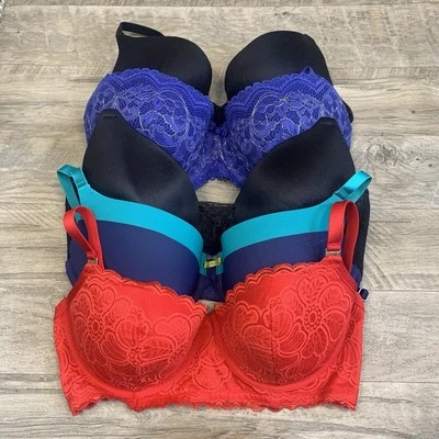 Aerie Maidenform Gillian & O’Malley Bundle 5 Bras Harper Real Sunnie Multi 36 D - Image 1 of 4