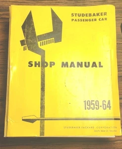 Manual de tienda de coches de pasajeros Studebaker 1959-64 ¡Hermoso estado! ¡ENVÍO GRATUITO! - Imagen 1 de 9