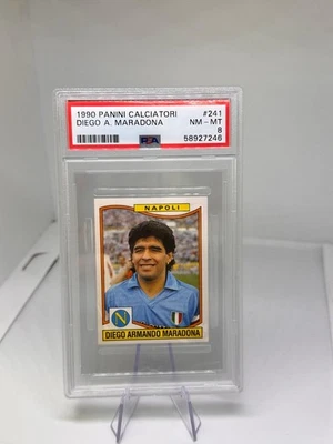 Diego Maradona #241 Napoli Panini Calciatori 1990 PSA 8 NM MT - Imagen 1 de 3