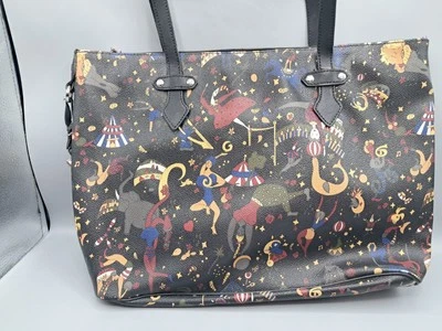 Piero Guidi Magic Circus Satchel Handbag 14"x11" - Image 1 of 4