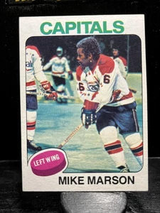 Mike Marson #43 1975-76 Topps Washington Capitals - Imagen 1 de 2