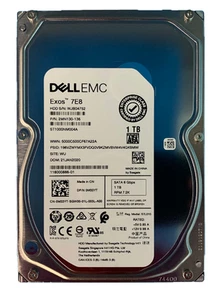 Hard Drive Dell 1TB 7.2K SATA 6G 3.5" 512n 512MB M33YT - Afbeelding 1 van 1