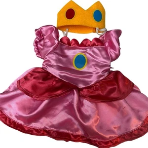 BUILD-A-BEAR WORKSHOP NINTENDO MARIO PRINCESS PEACH KLEID MIT KRONE - Bild 1 von 3