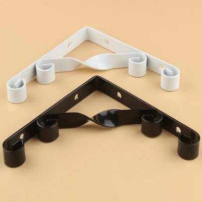  2pcs support de fer créatif Art Triangle Support de rouleau Étagère murale - Image 1 of 4