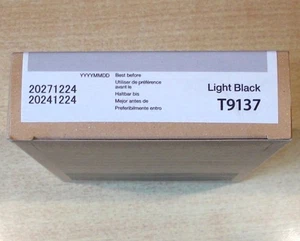 GENUINE EPSON T9137 Light Black cartridge ORIGINAL ink C13T913700 ... dated 2027 - Picture 1 of 2